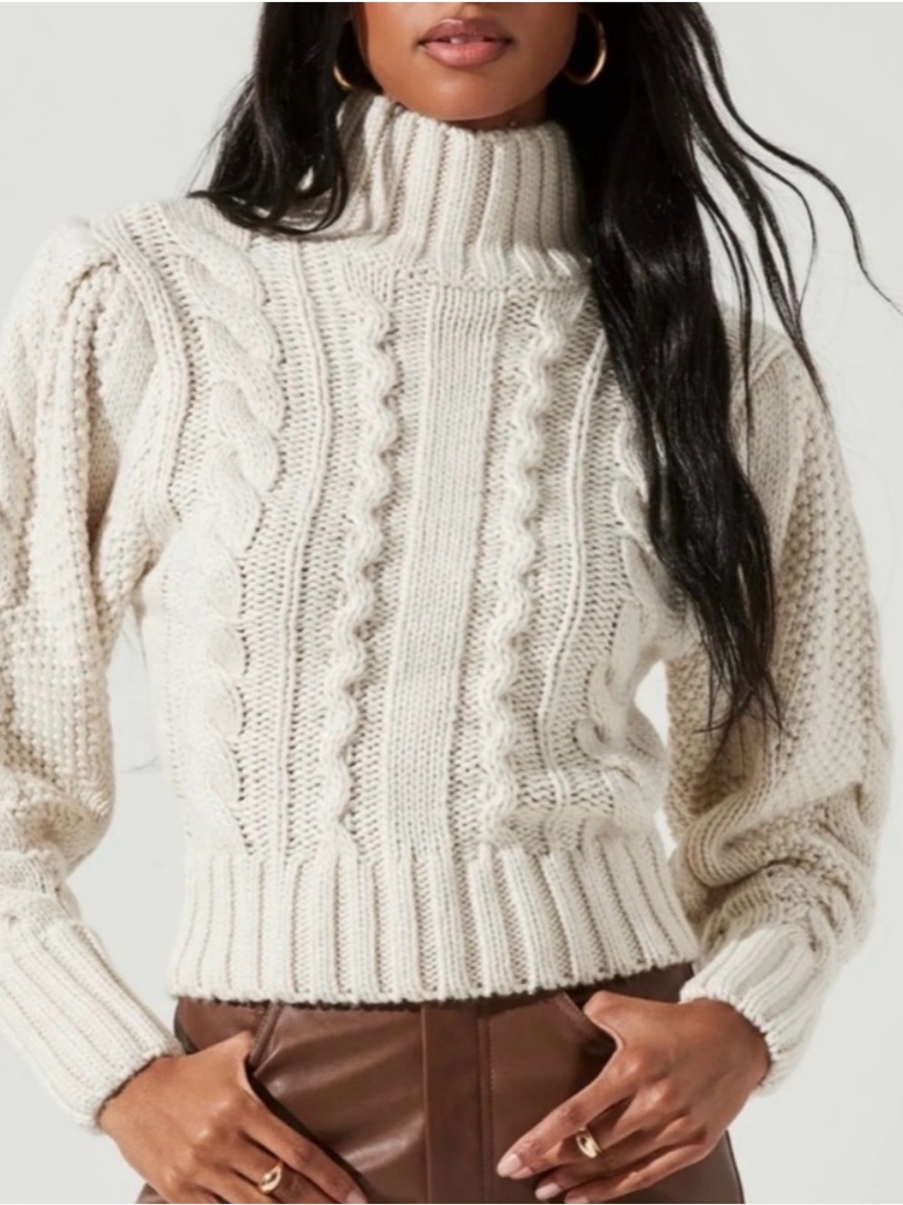 ASTR the LABEL Haisley Sweater Chalk